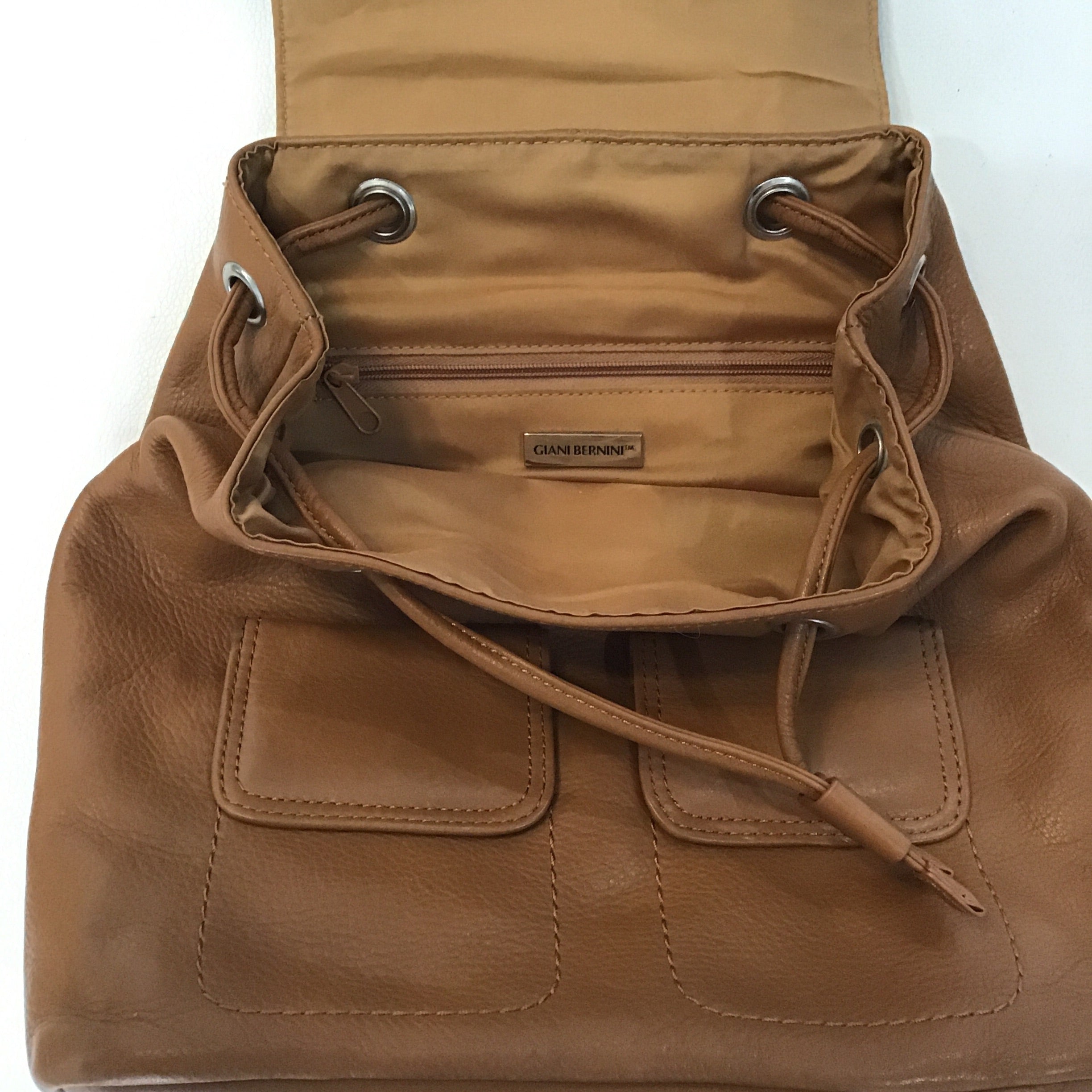 GIANI BERNINI Brown/Tan Mini Backpack