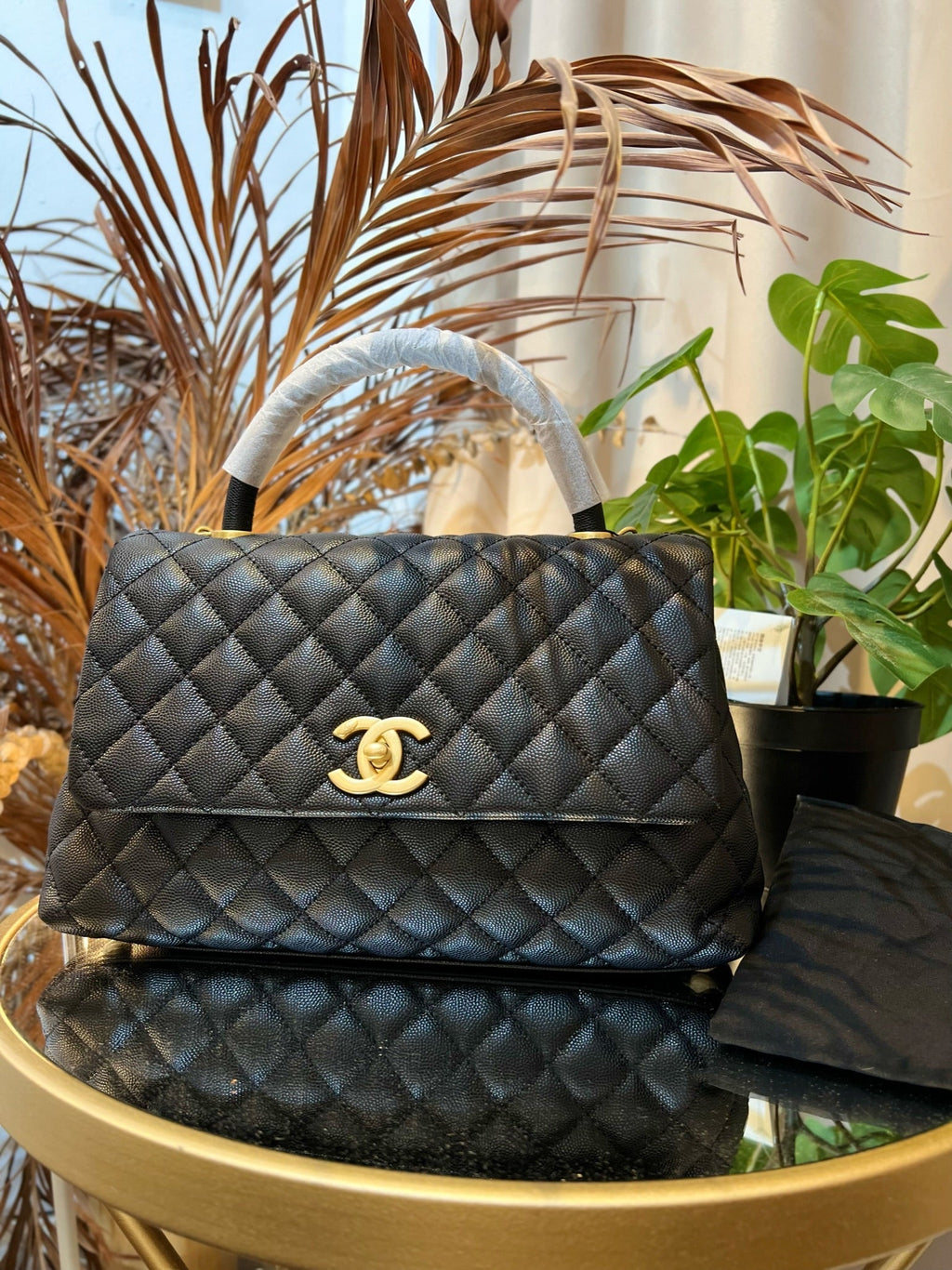 CHANEL COCO HANDLE MEDIUM BLACK