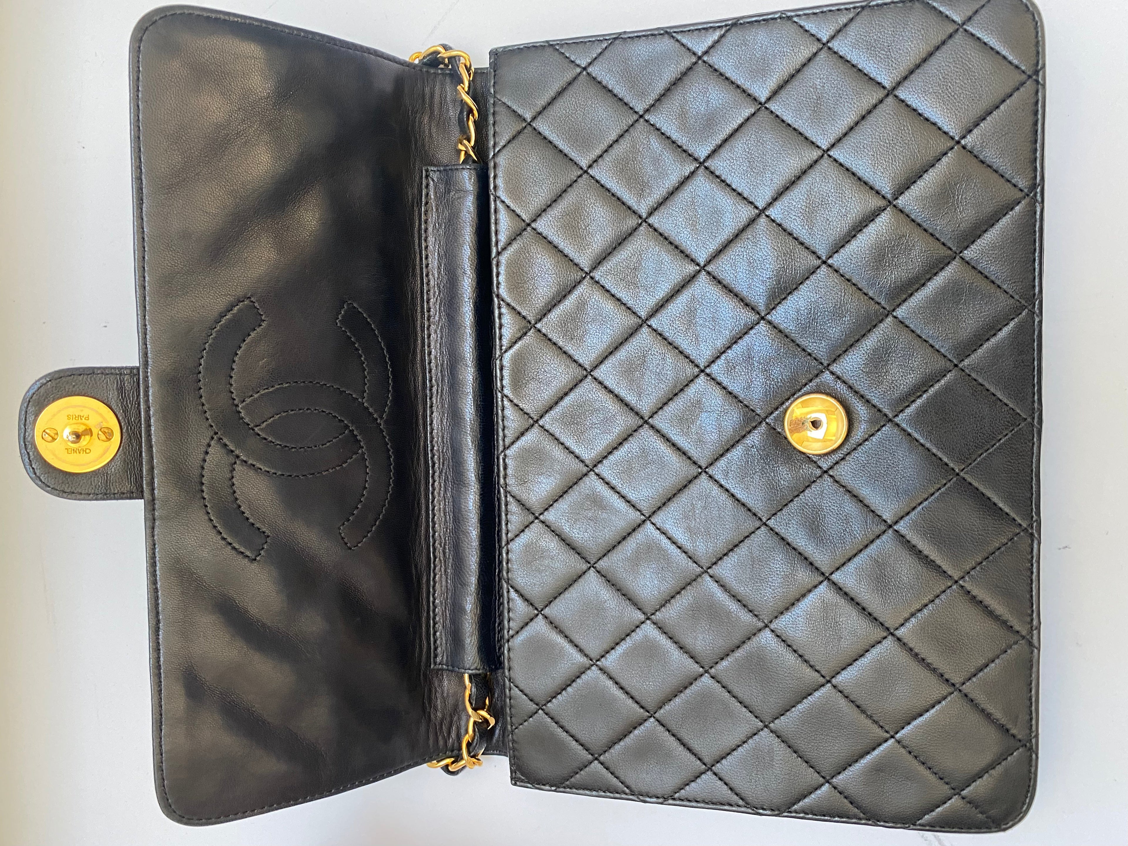 Chanel vintage quilted flap bag