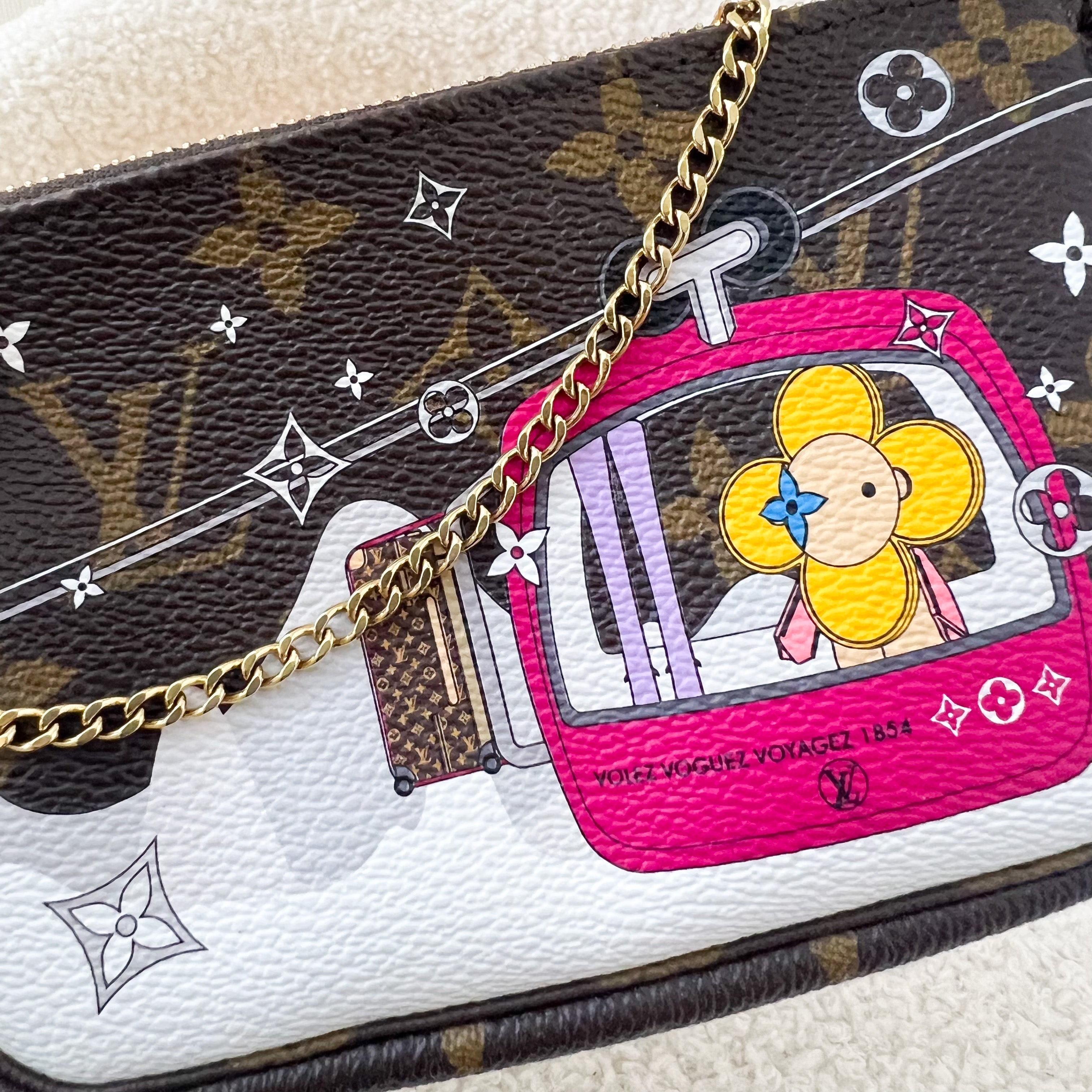 LV Mini Pochette Accessoires in Christmas 2019 Animation