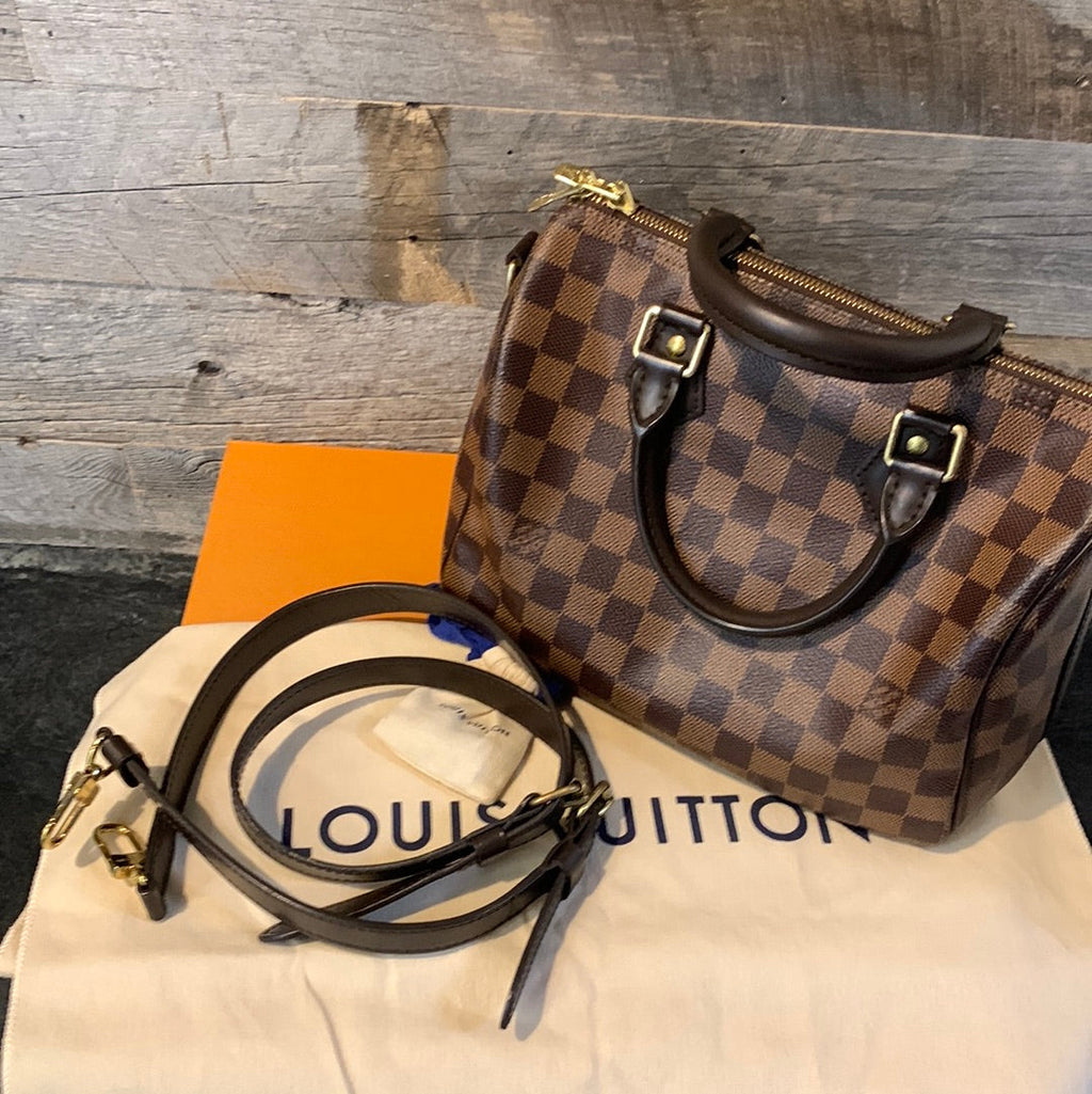 Louis Vuitton Speedy Bandolier 25 Damier Ebene