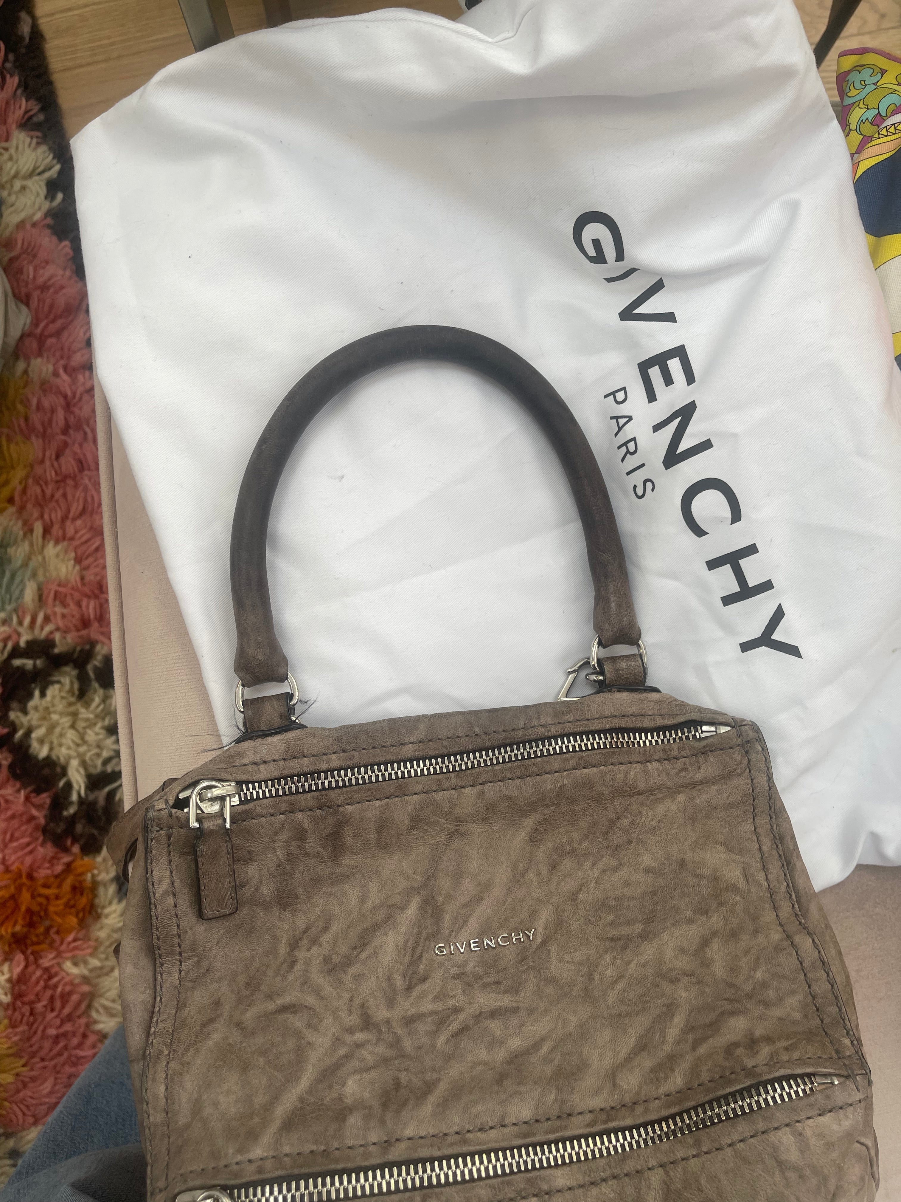 Givenchy Distressed Leather Pandora Bag