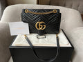 Gucci GG Black Marmont Medium Shoulder Bag (RRP £2,070)