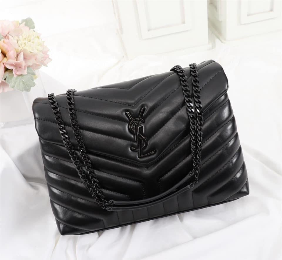 YSL College Medium Quilted Leather Bag