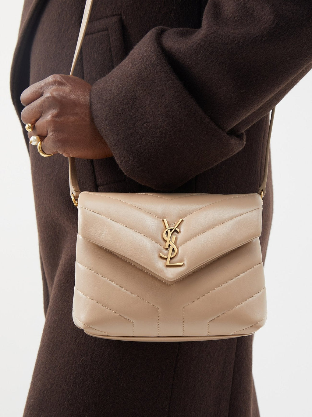SAINT LAURENT Loulou Toy quilted-leather cross-body bag