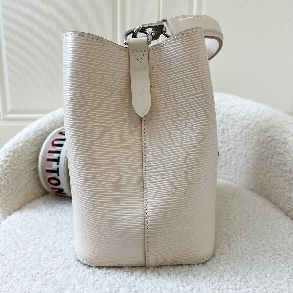 LV Neonoe BB Bucket Bag in Ivory Epi Leather SHW