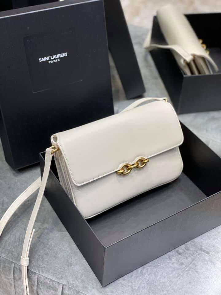 YSL Le Maillon Satchel Leather Bag