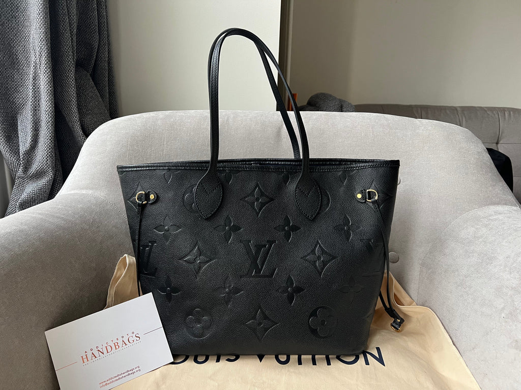 Louis Vuitton Neverfull MM Black Empreinte (RRP £1,940)