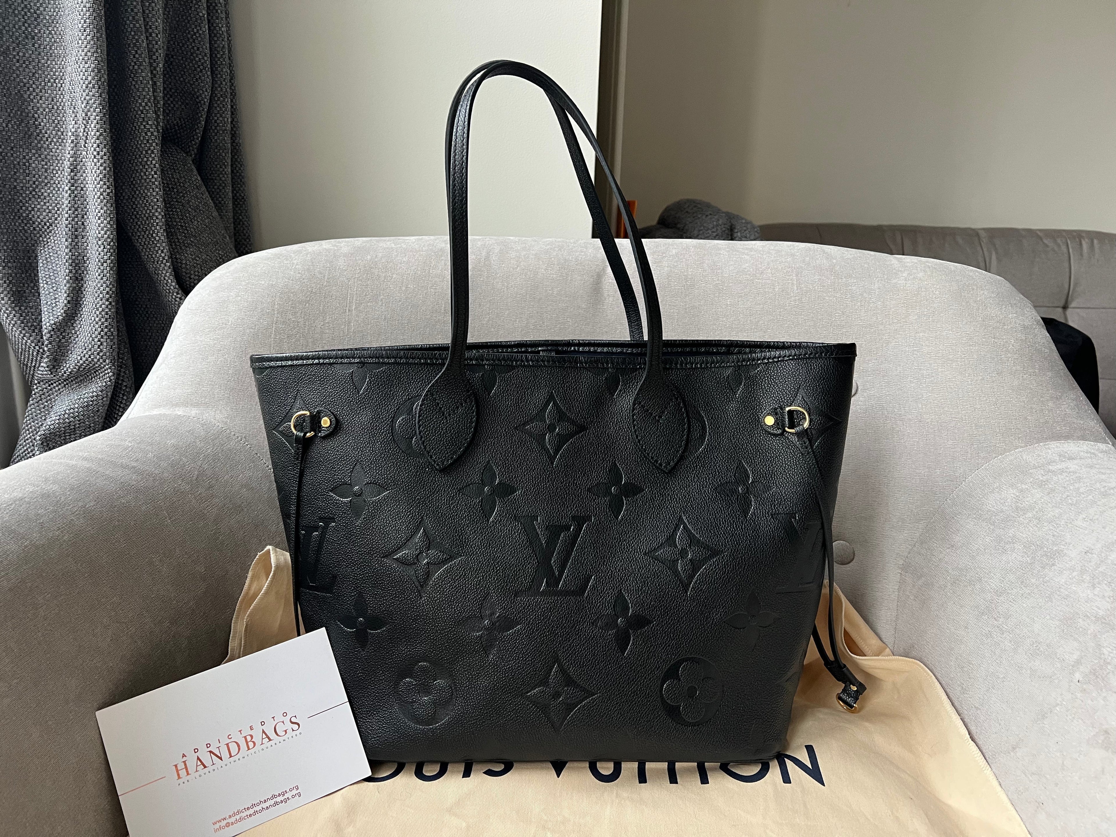 Louis Vuitton Neverfull MM Black Empreinte (RRP £1,940)