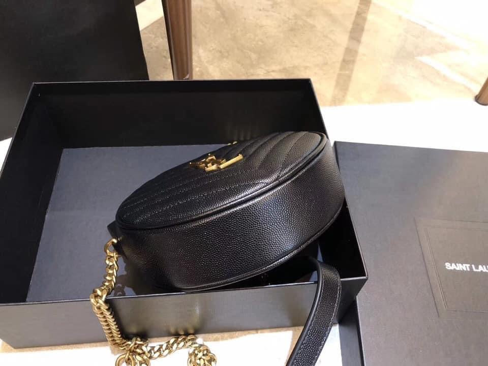 YSL Vinyle Round Camera Bag