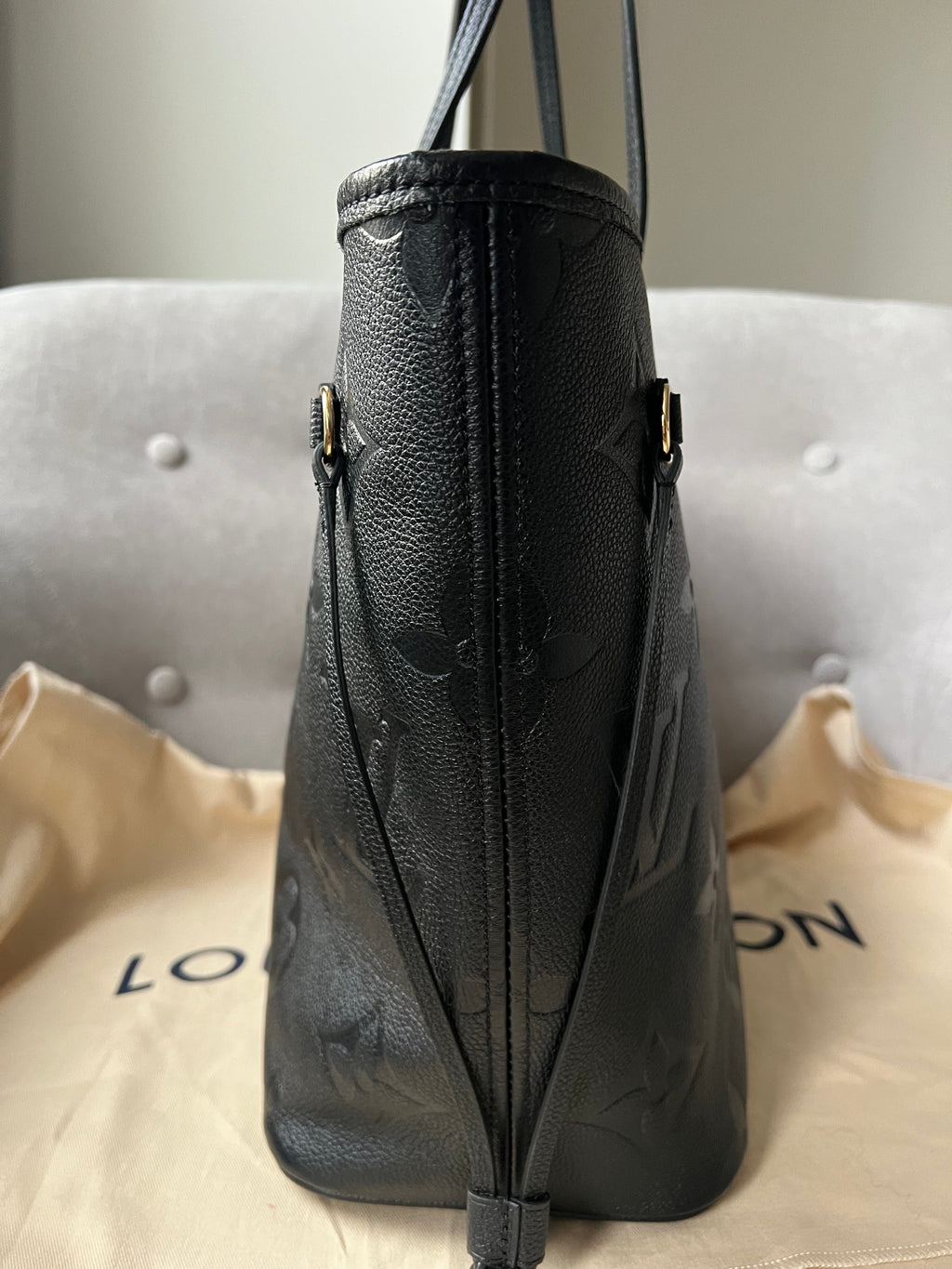 Louis Vuitton Neverfull MM Black Empreinte (RRP £1,940)
