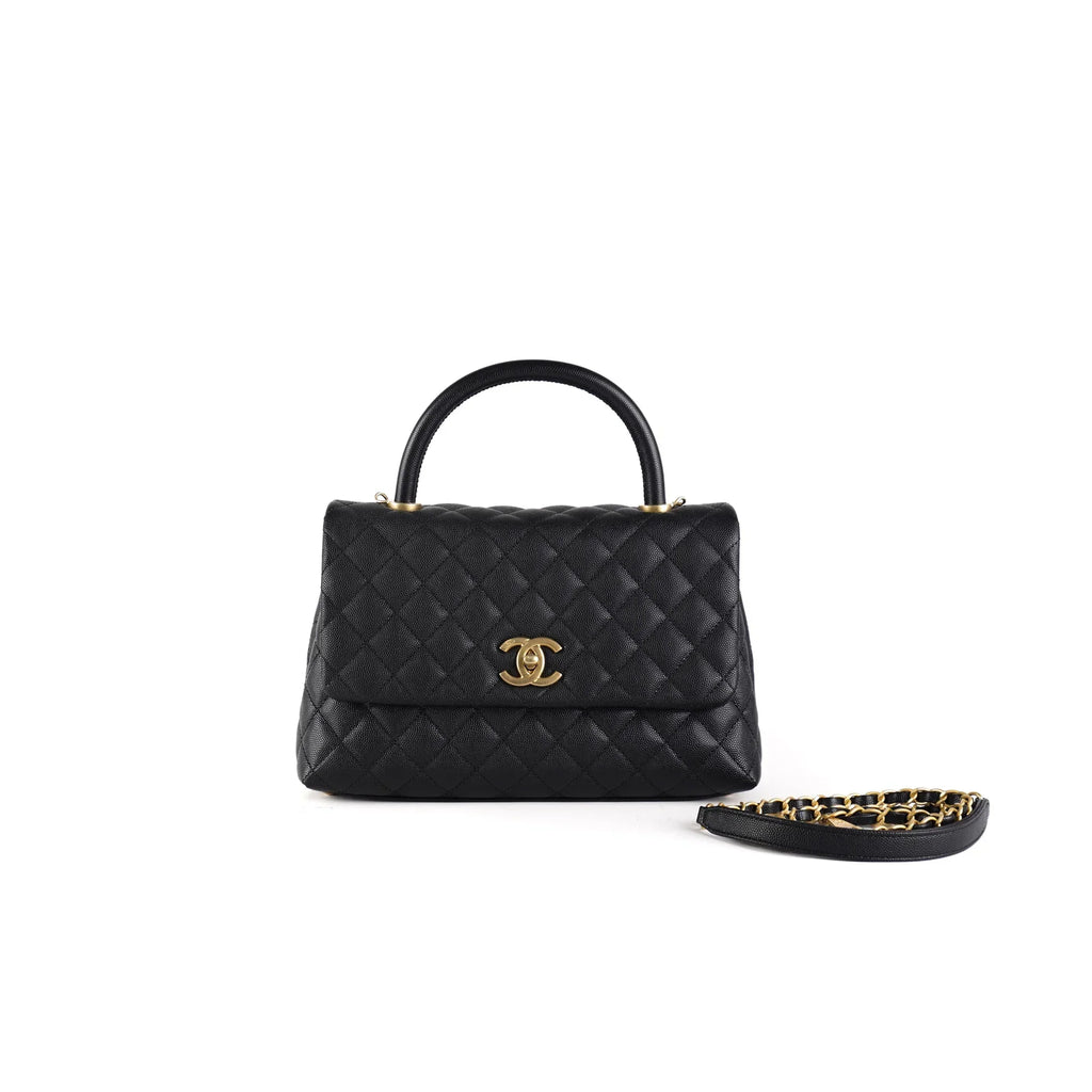 CHANEL COCO HANDLE MEDIUM BLACK
