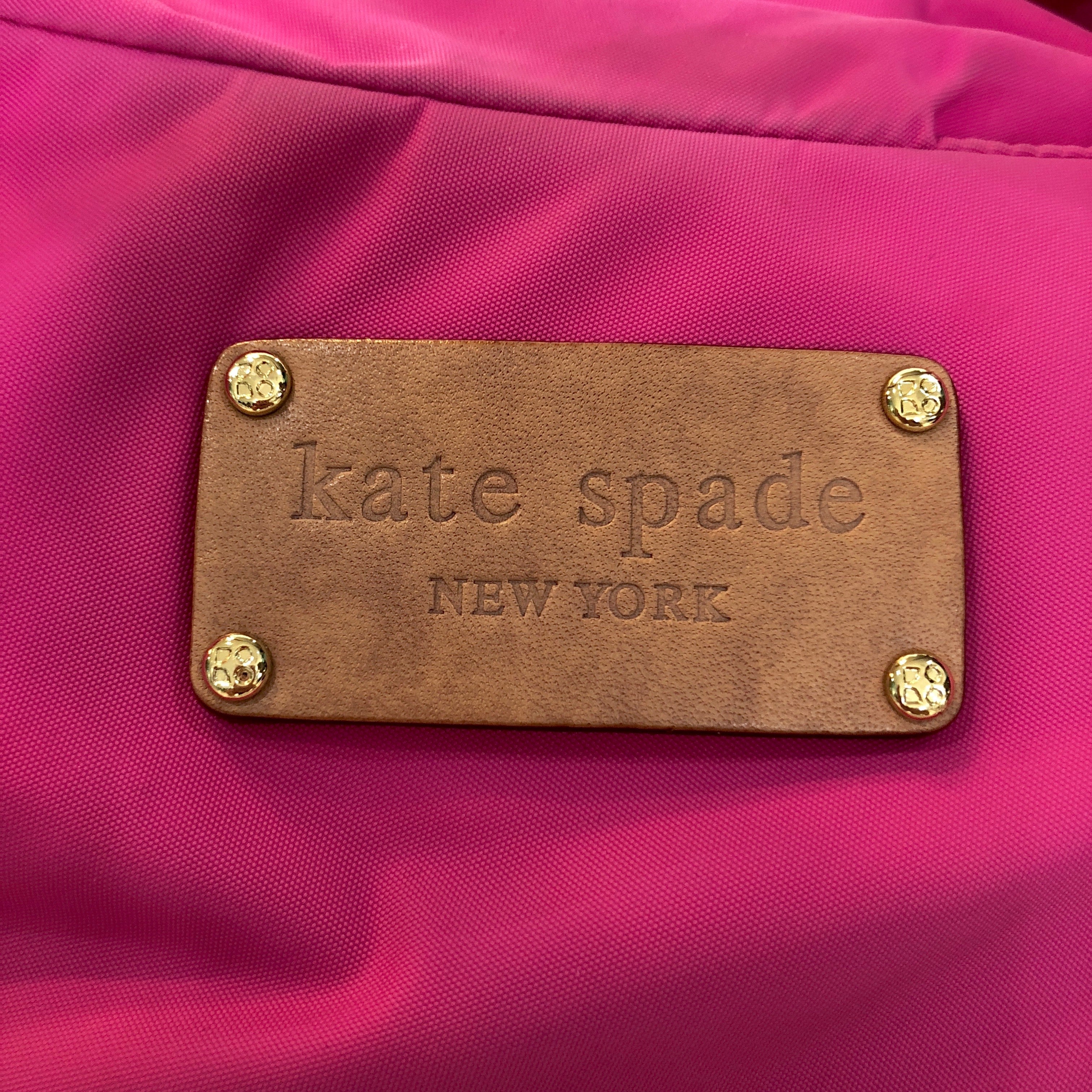 KATE SPADE Hot Pink Nylon Shoulder Bag