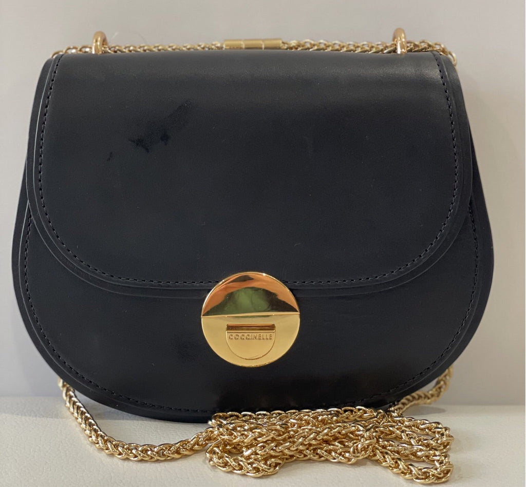 COCCINELLE Black Leather Violaine Minibag