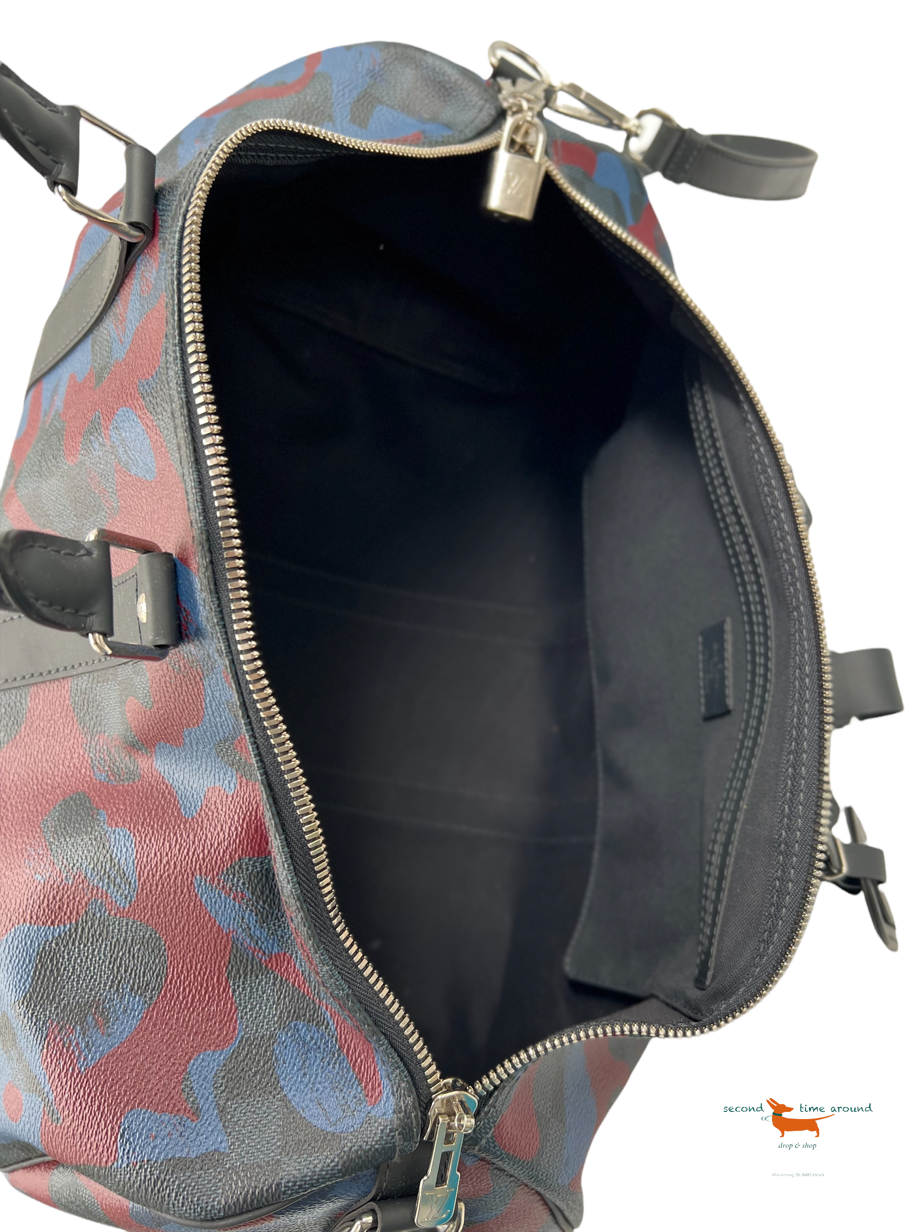 Louis Vuitton Keepall Bandouliere Damier Cobalt Camouflage 45 bag