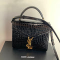 Saint Laurent Cassandra Top Handle Crocodile Bag