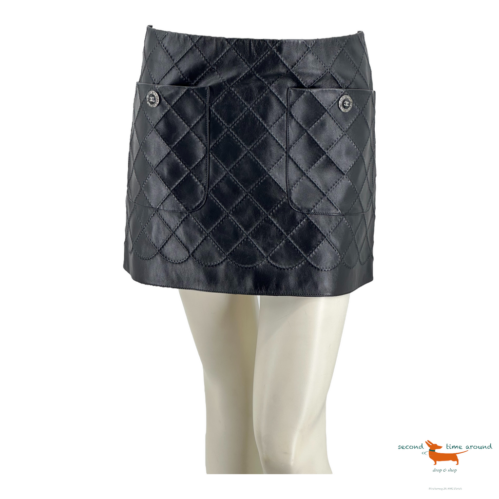 Chanel Leather Skirt