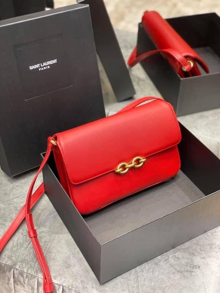 YSL Le Maillon Satchel Leather Bag