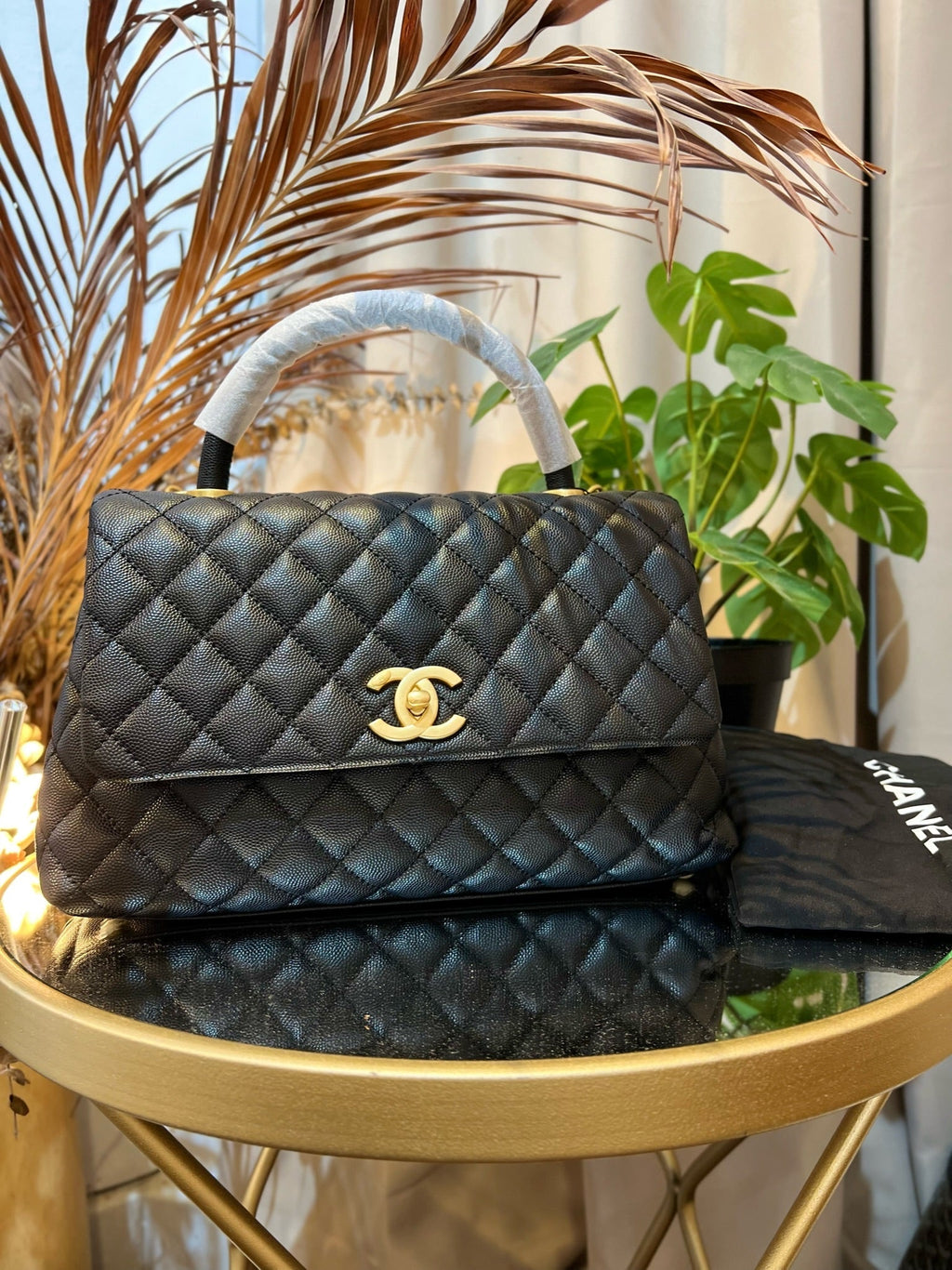 CHANEL COCO HANDLE MEDIUM BLACK