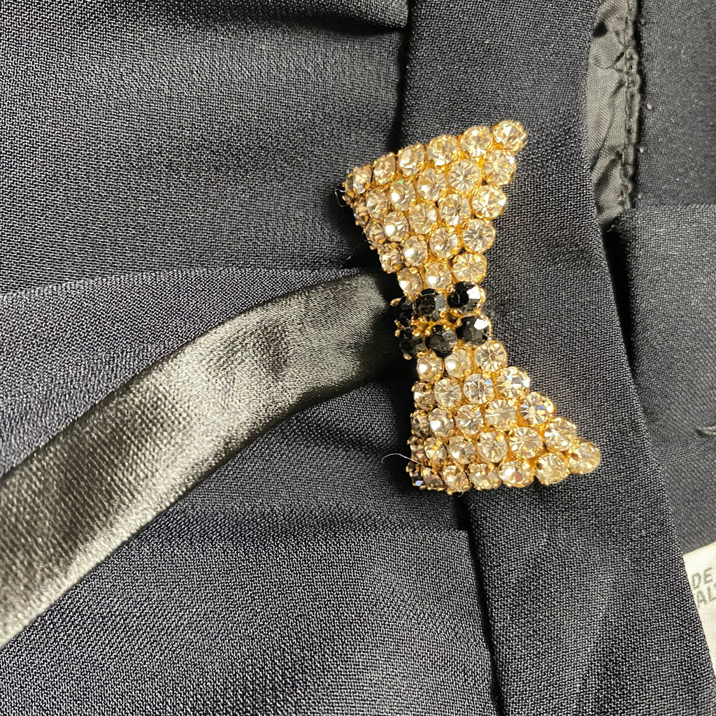 Celine black skirt jewel buckle - M - 1990s