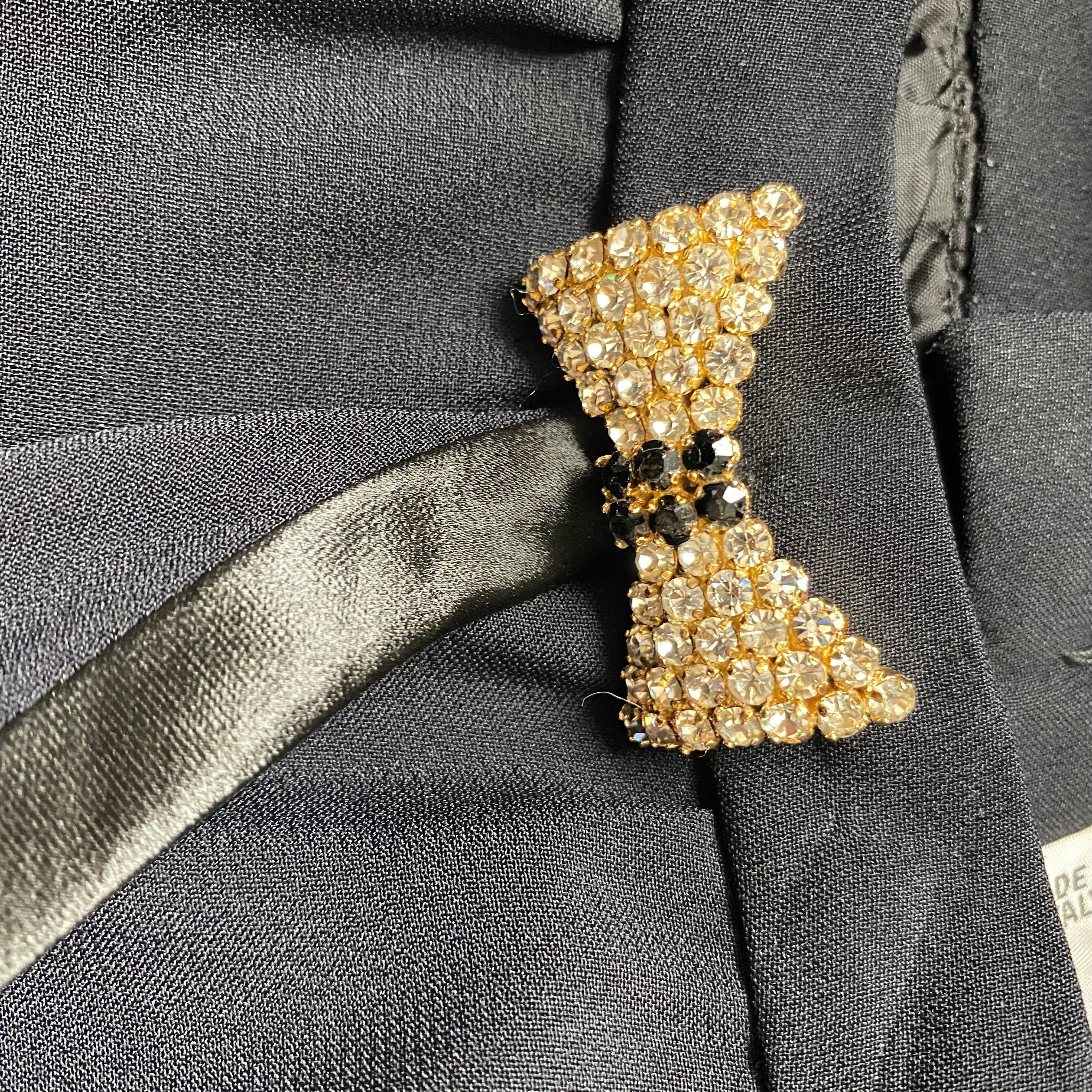 Celine black skirt jewel buckle - M - 1990s