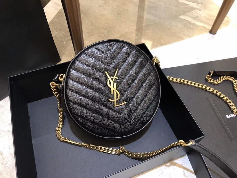 YSL Vinyle Round Camera Bag