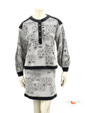 Chanel White Black  Denim Costume