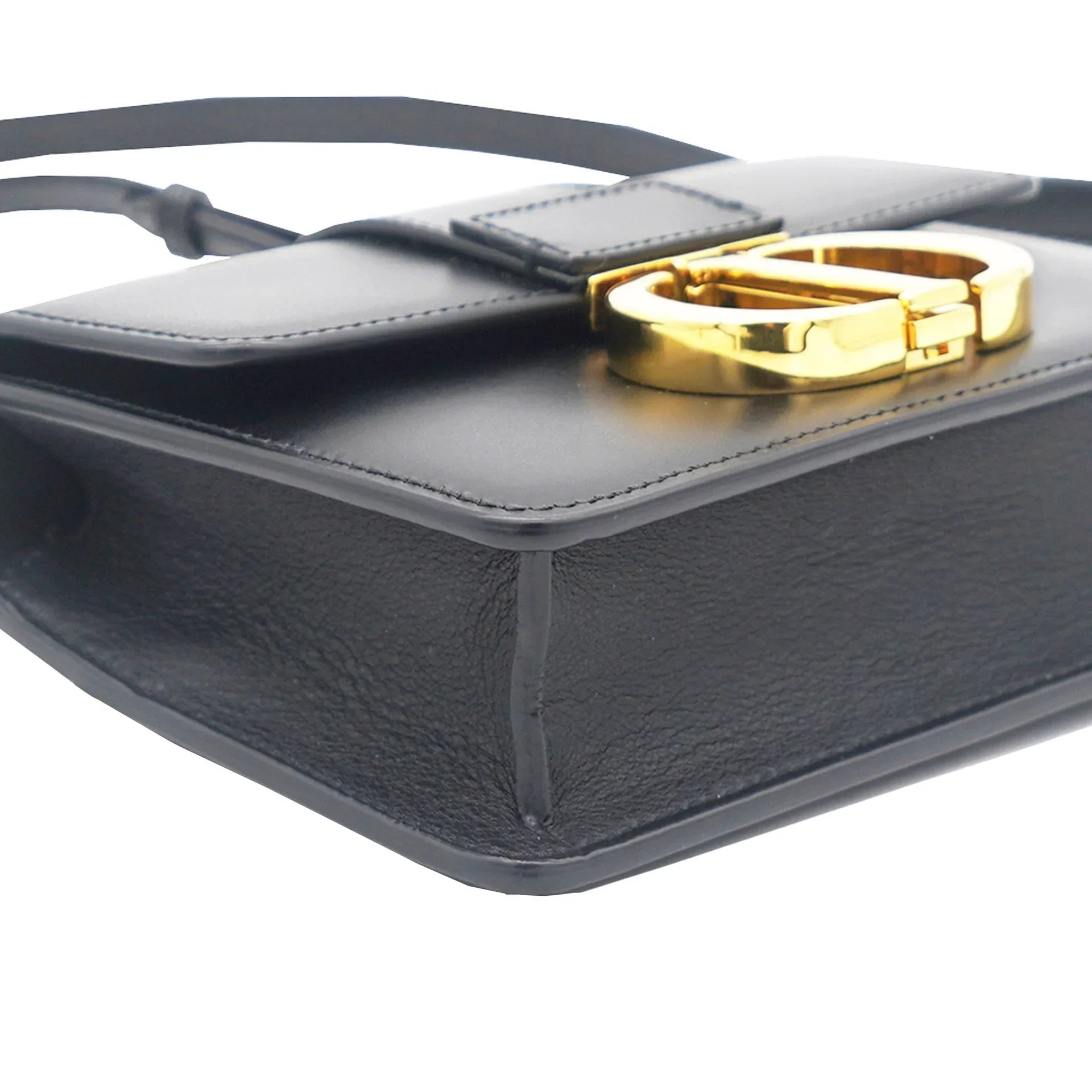 CHRISTIAN DIOR Micro 30 Montaigne Bag Box Calfskin Black