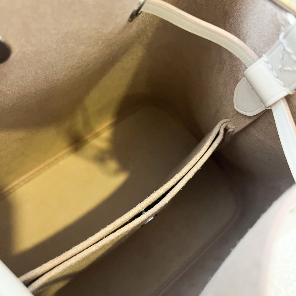 LV Neonoe BB Bucket Bag in Ivory Epi Leather SHW