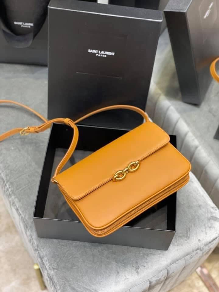 YSL Le Maillon Satchel Leather Bag