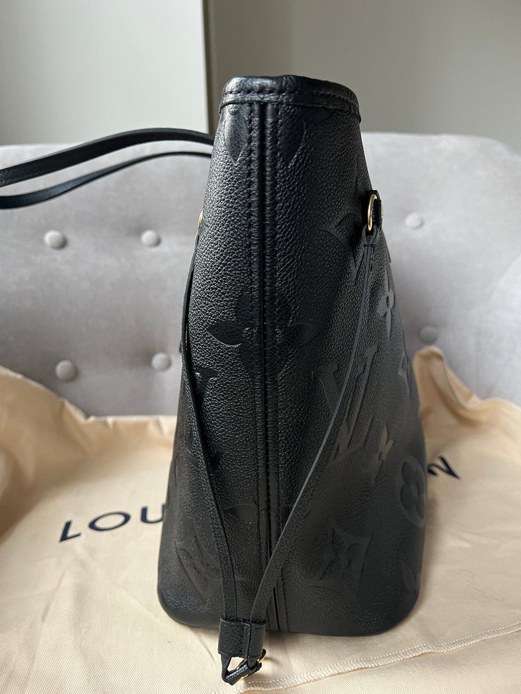 Louis Vuitton Neverfull MM Black Empreinte (RRP £1,940)