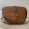 MICHAEL KORS Lillian Buckle Small Leather Crossbody