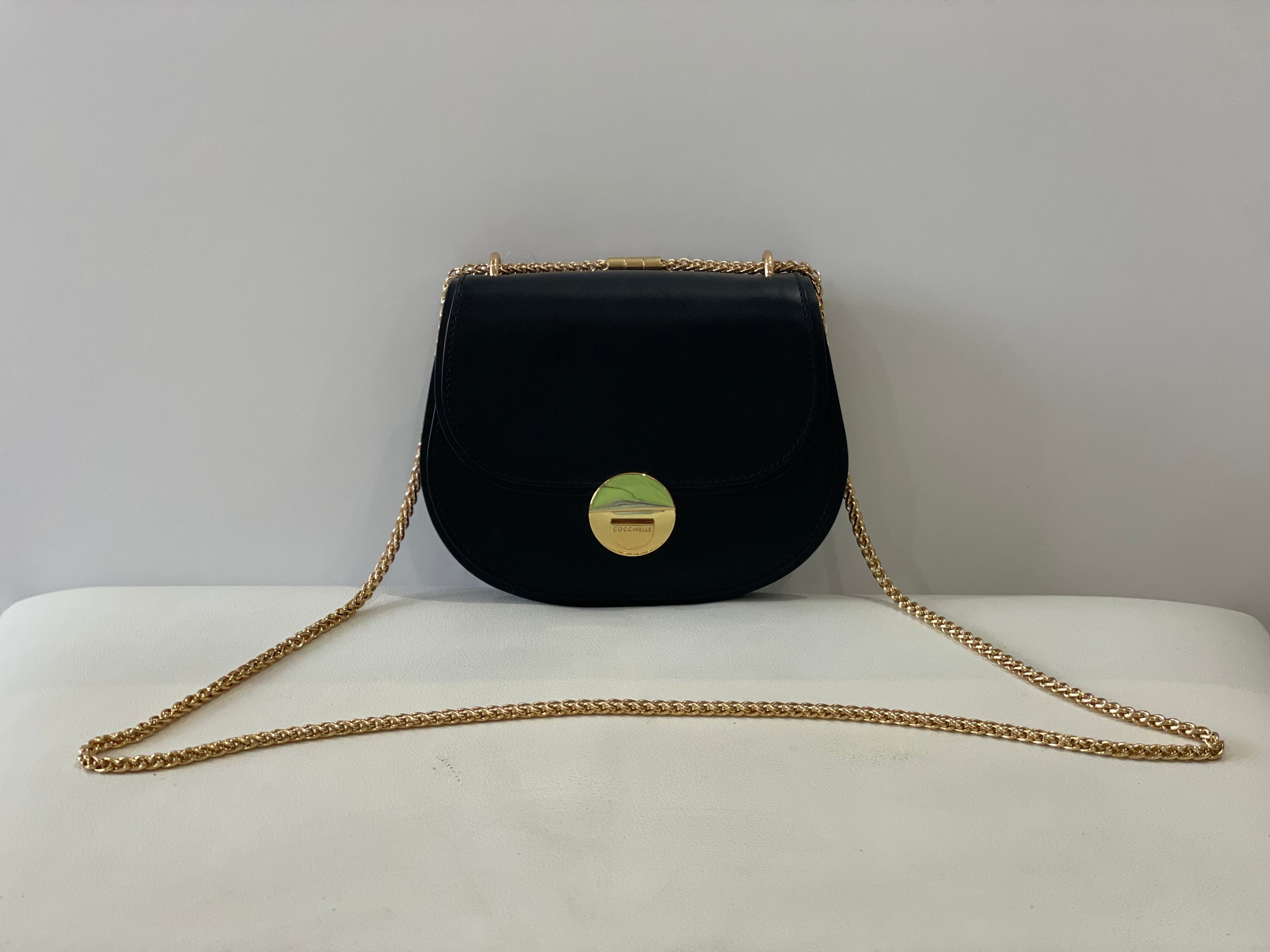 COCCINELLE Black Leather Violaine Minibag