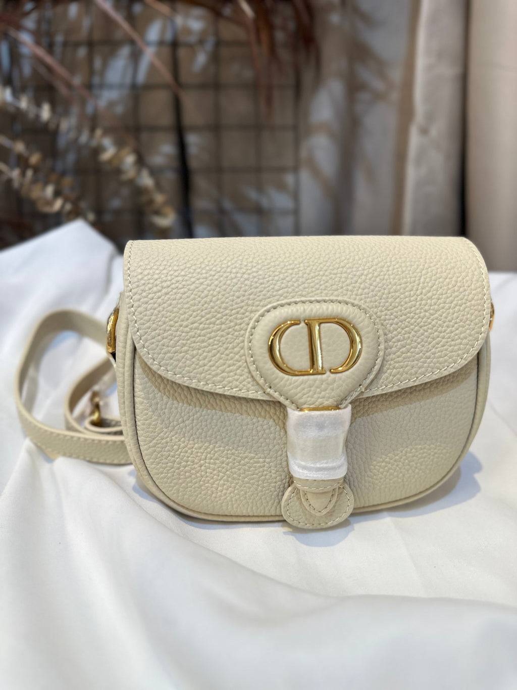 Dior Bobby Bag Beige Grained Calfskin Small