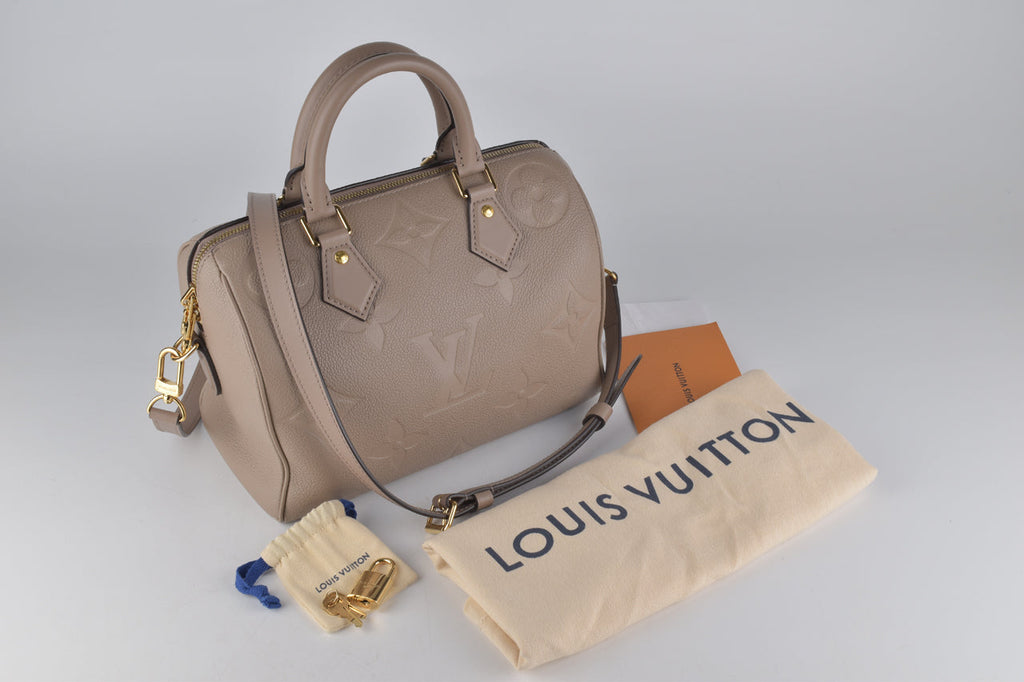Louis Vuitton Speedy Bandouliere Bag Monogram Empreinte Giant 25