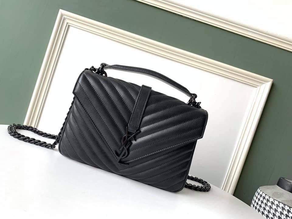 YSL College Medium Quilted leather Bag
