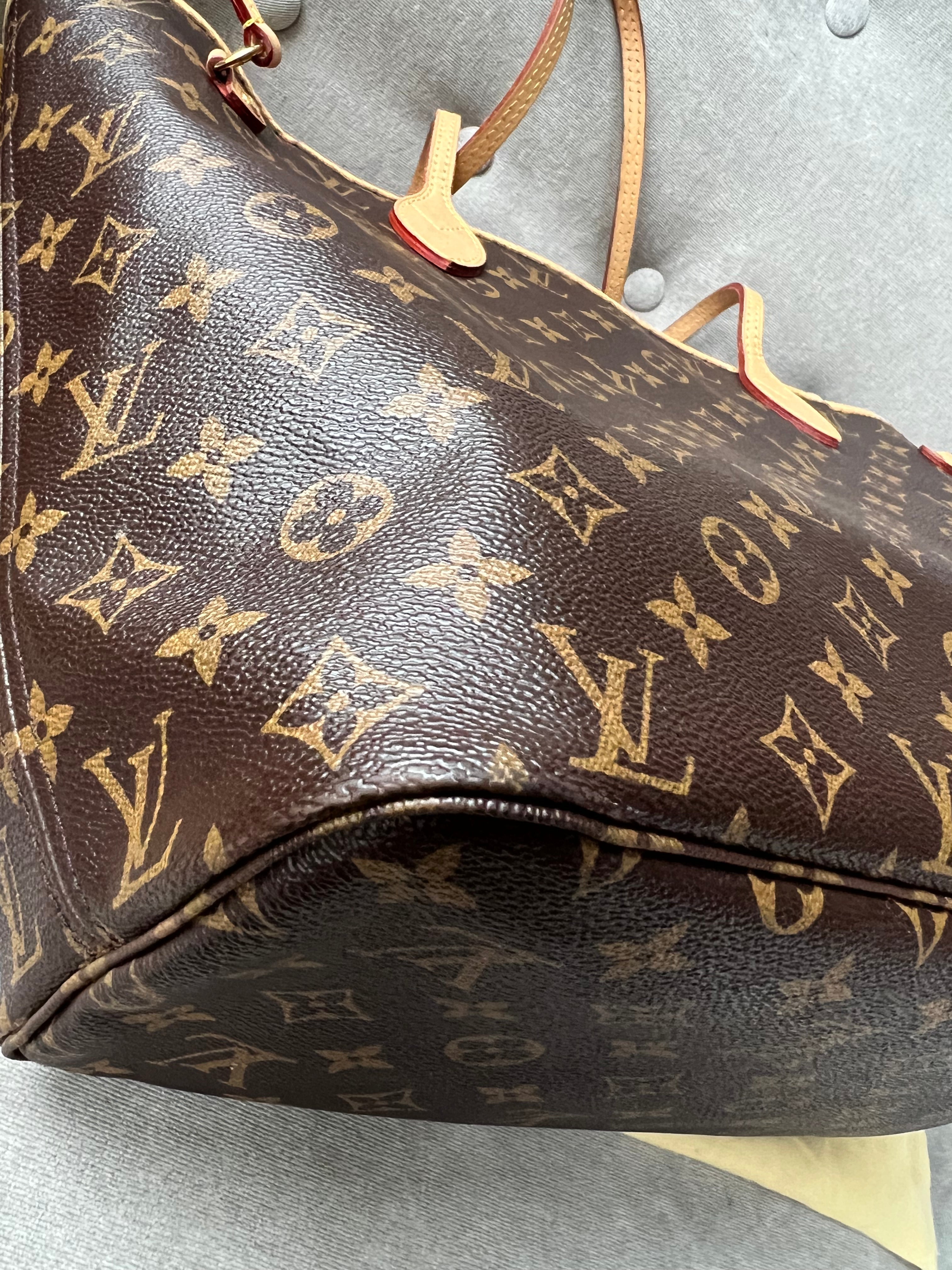 Louis Vuitton Neverfull MM Monogram Red (RRP £1,410)