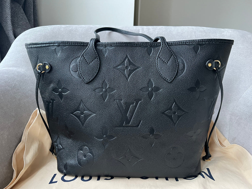 Louis Vuitton Neverfull MM Black Empreinte (RRP £1,940)