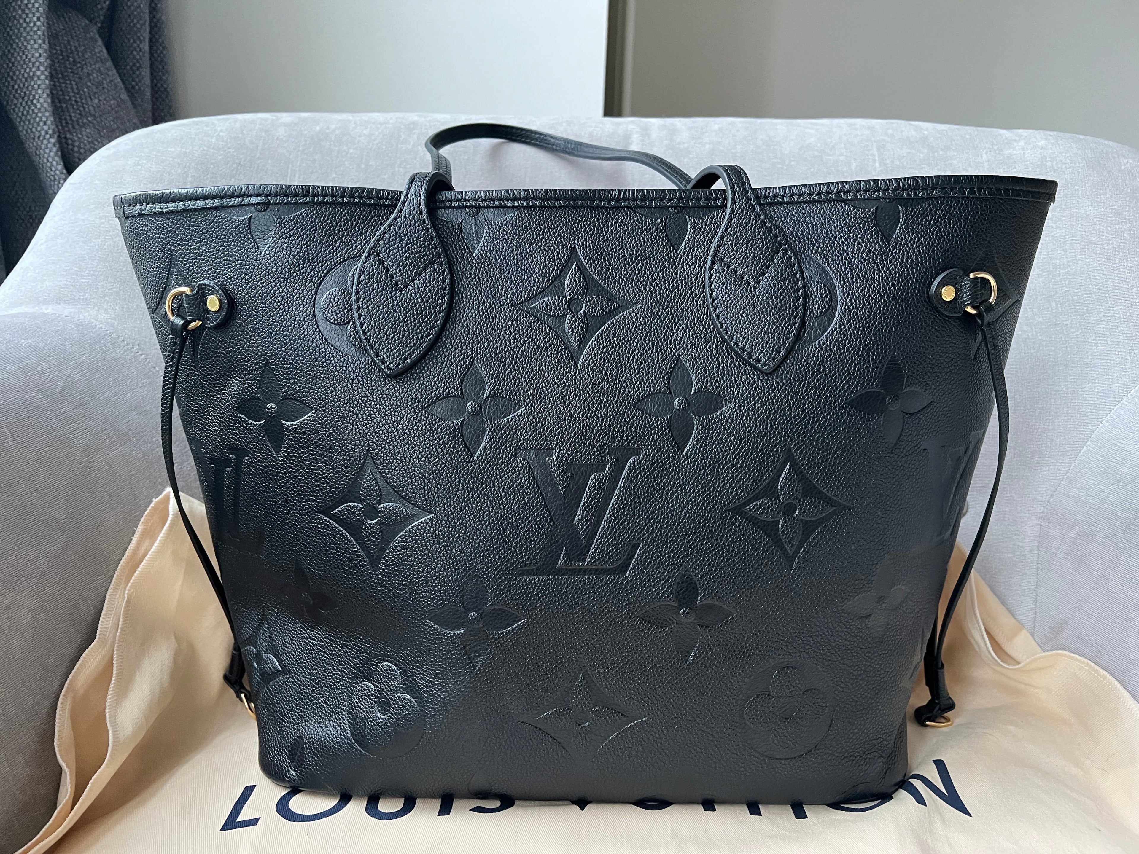 Louis Vuitton Neverfull MM Black Empreinte (RRP £1,940)