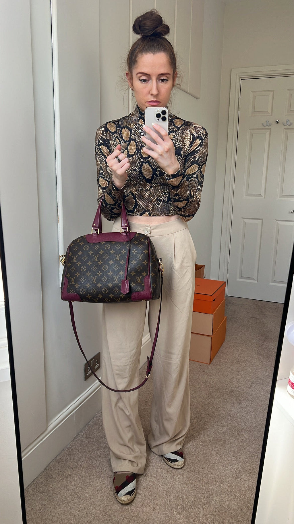 Louis Vuitton Retiro Bag Monogram and Raisin (RRP £1470)