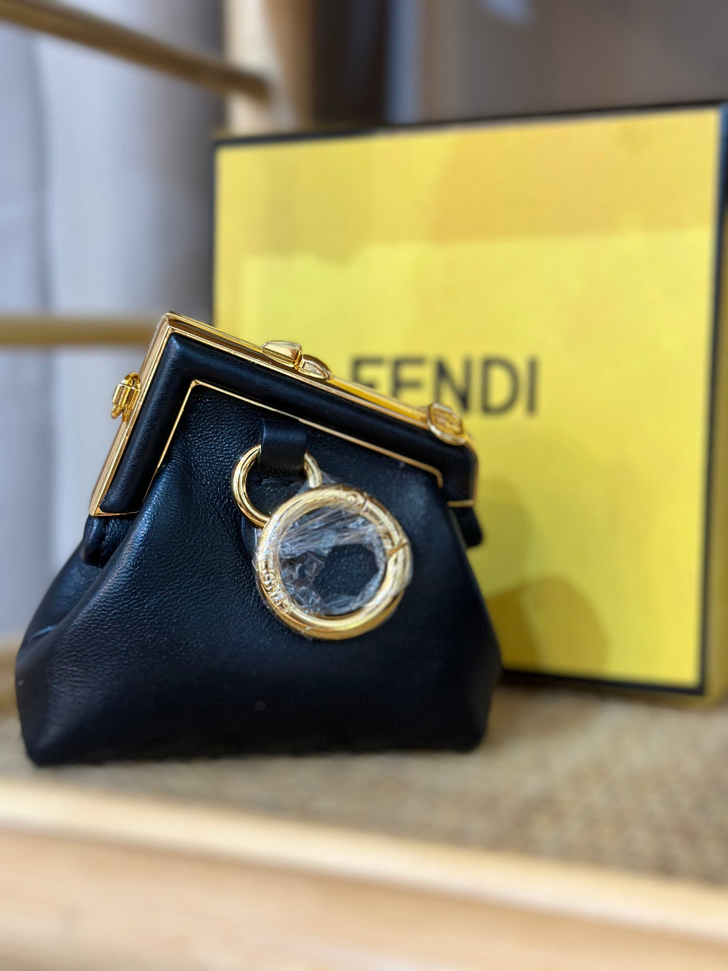 FENDI Nano Fendi First Charm Black