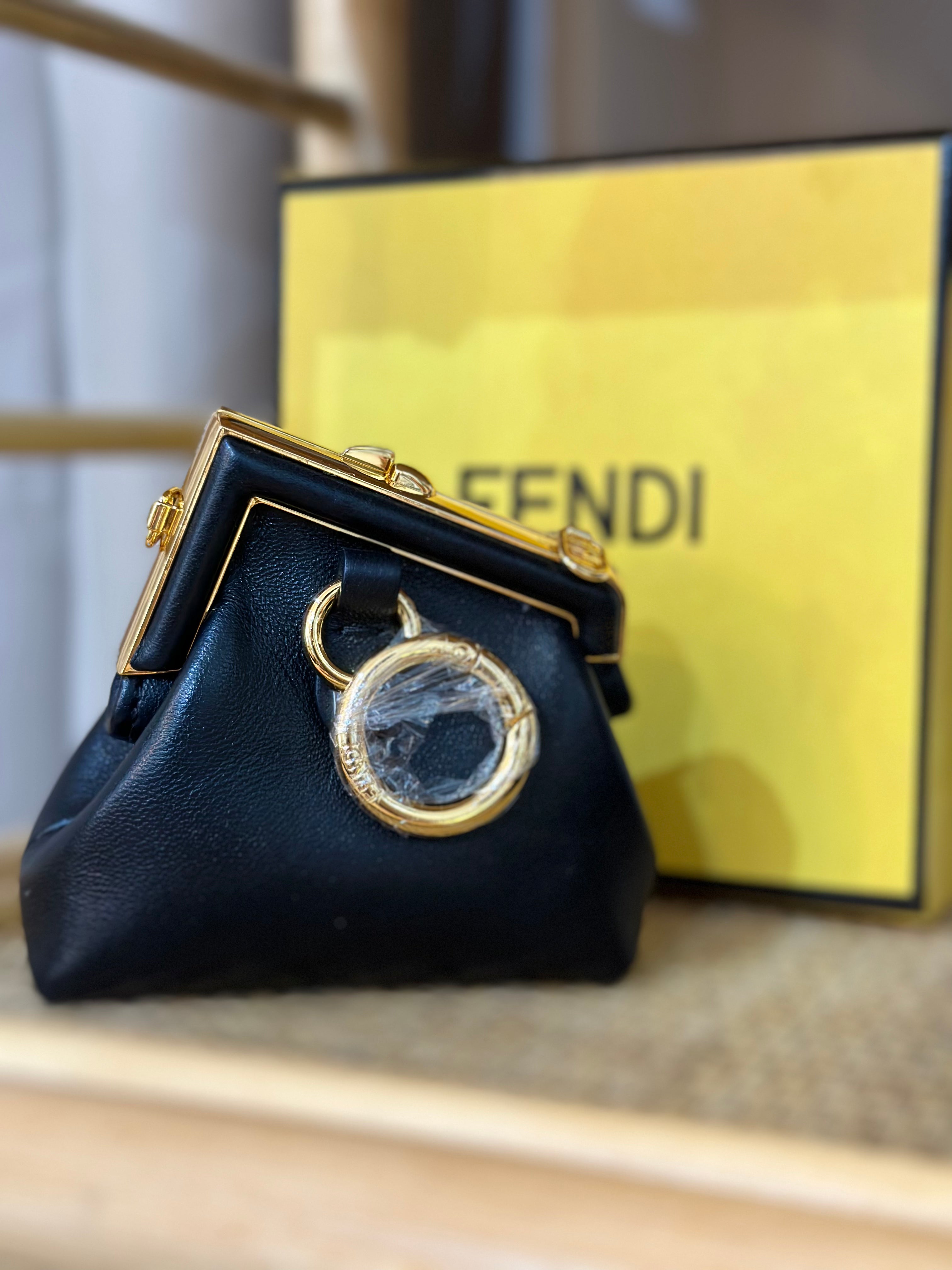 FENDI Nano Fendi First Charm Black
