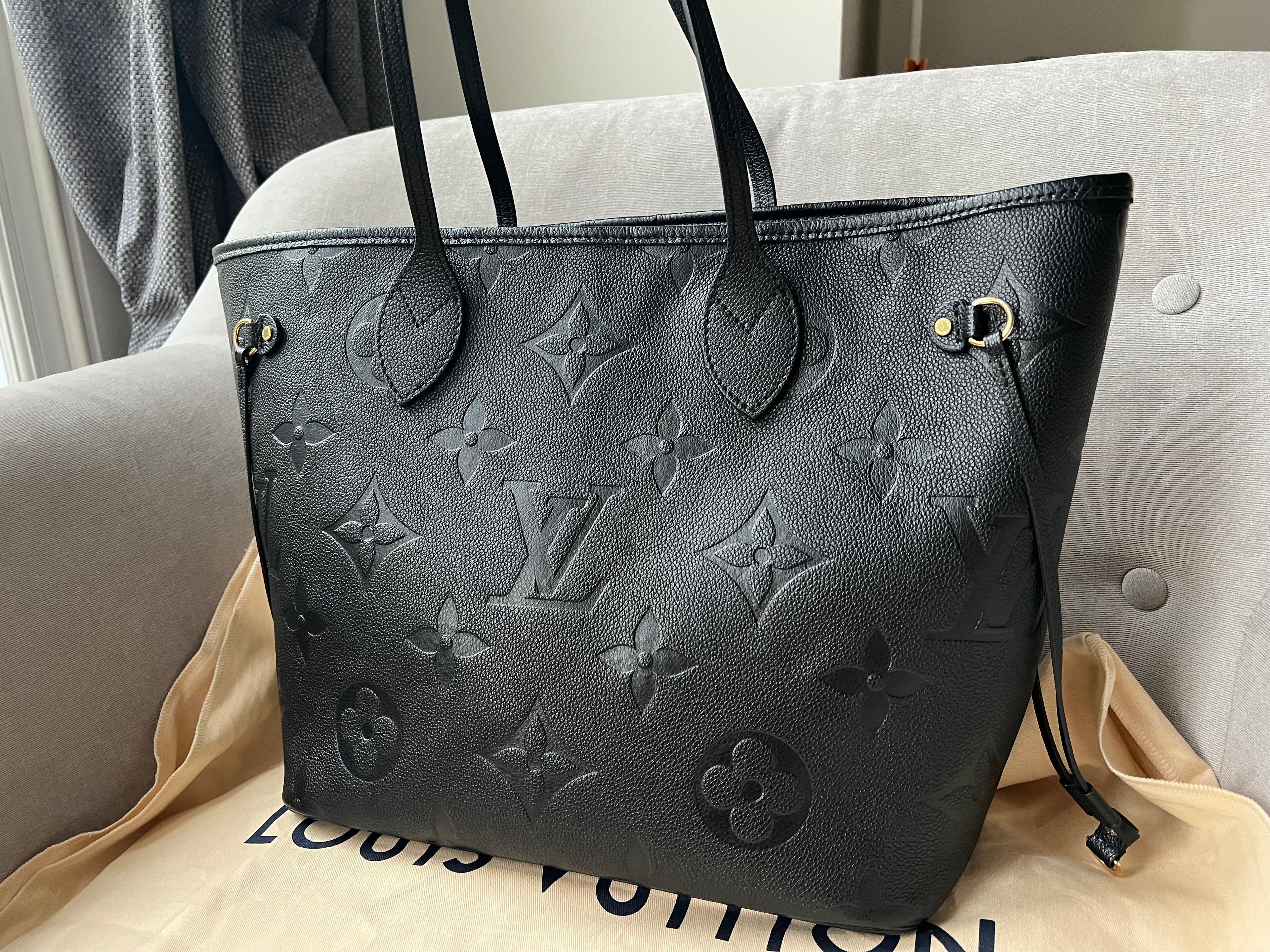 Louis Vuitton Neverfull MM Black Empreinte (RRP £1,940)