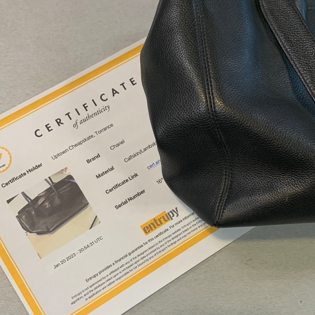 Chanel Executive Cerf Leather Tote