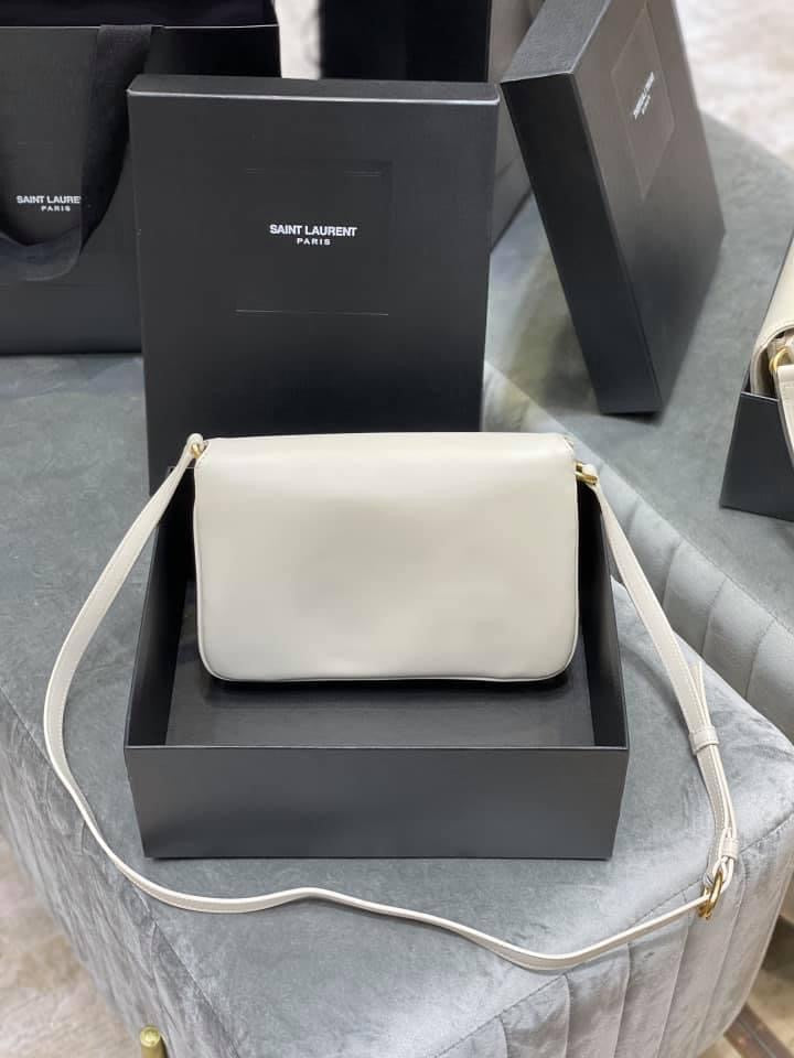 YSL Le Maillon Satchel Smooth Leather Bag