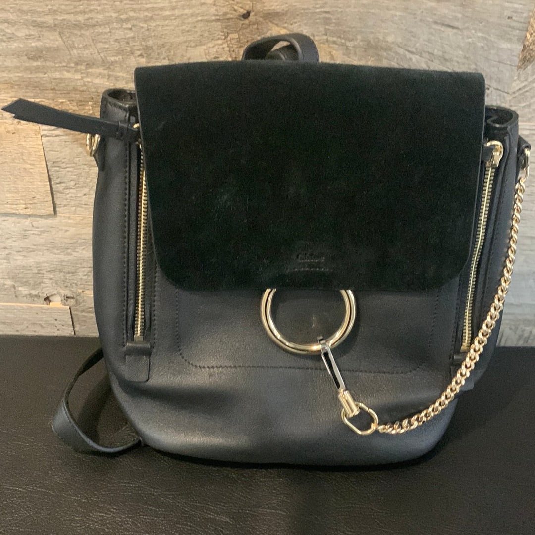 Chloe Suede Faye Backpack Bag