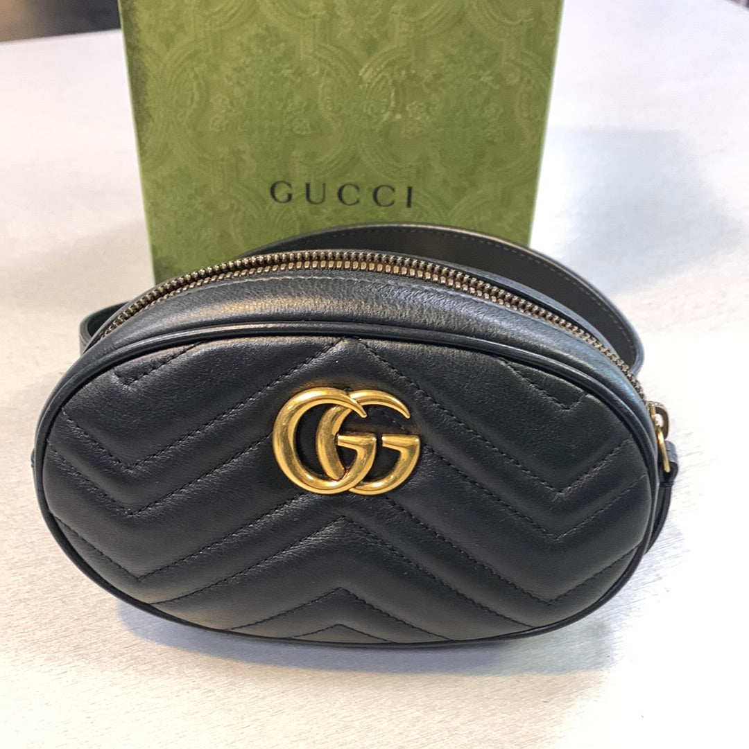 Gucci Marmont Matelasse Belt Bag