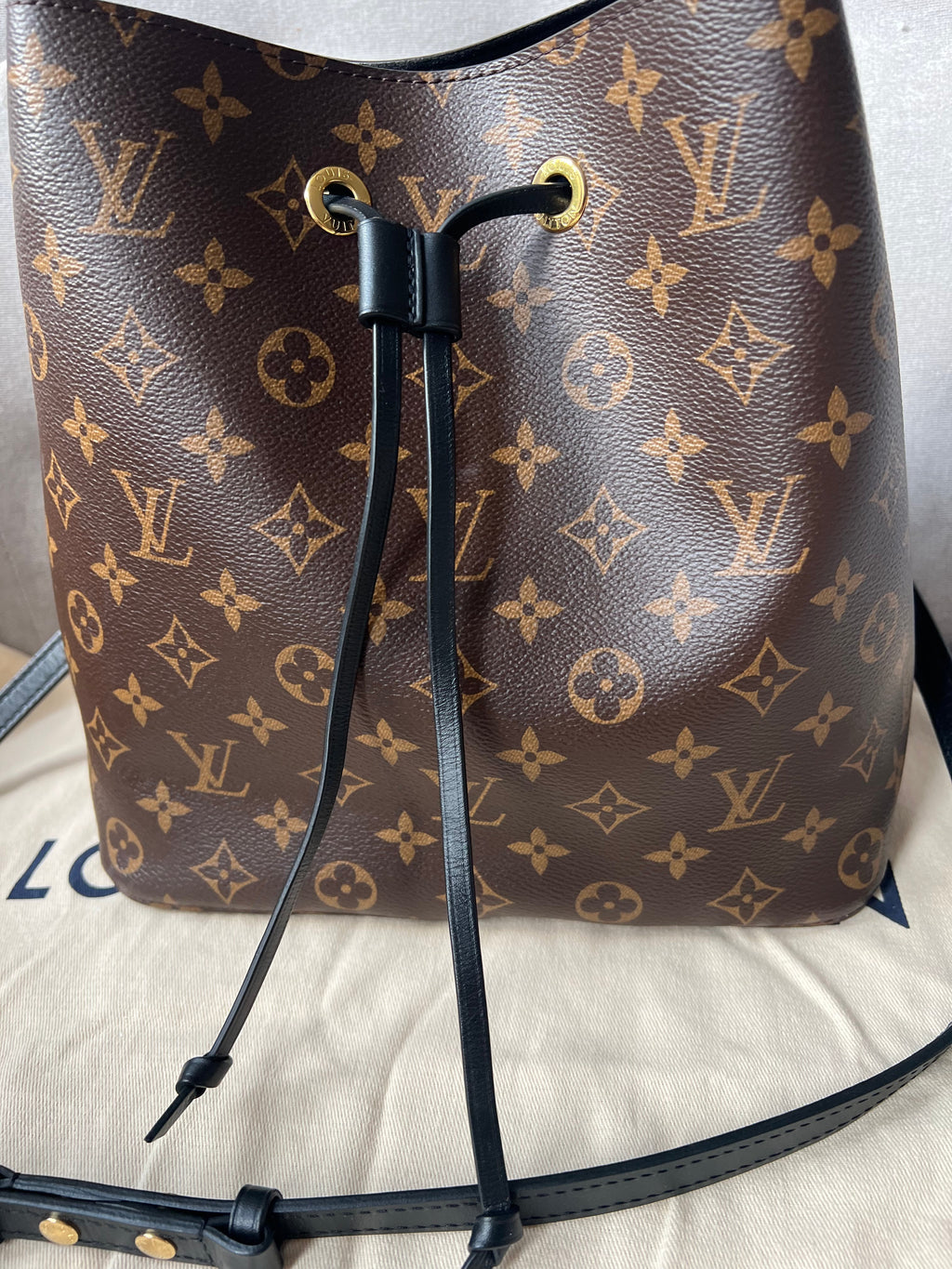 Louis Vuitton Neo Noe Monogram and Black (RRP £1,560)