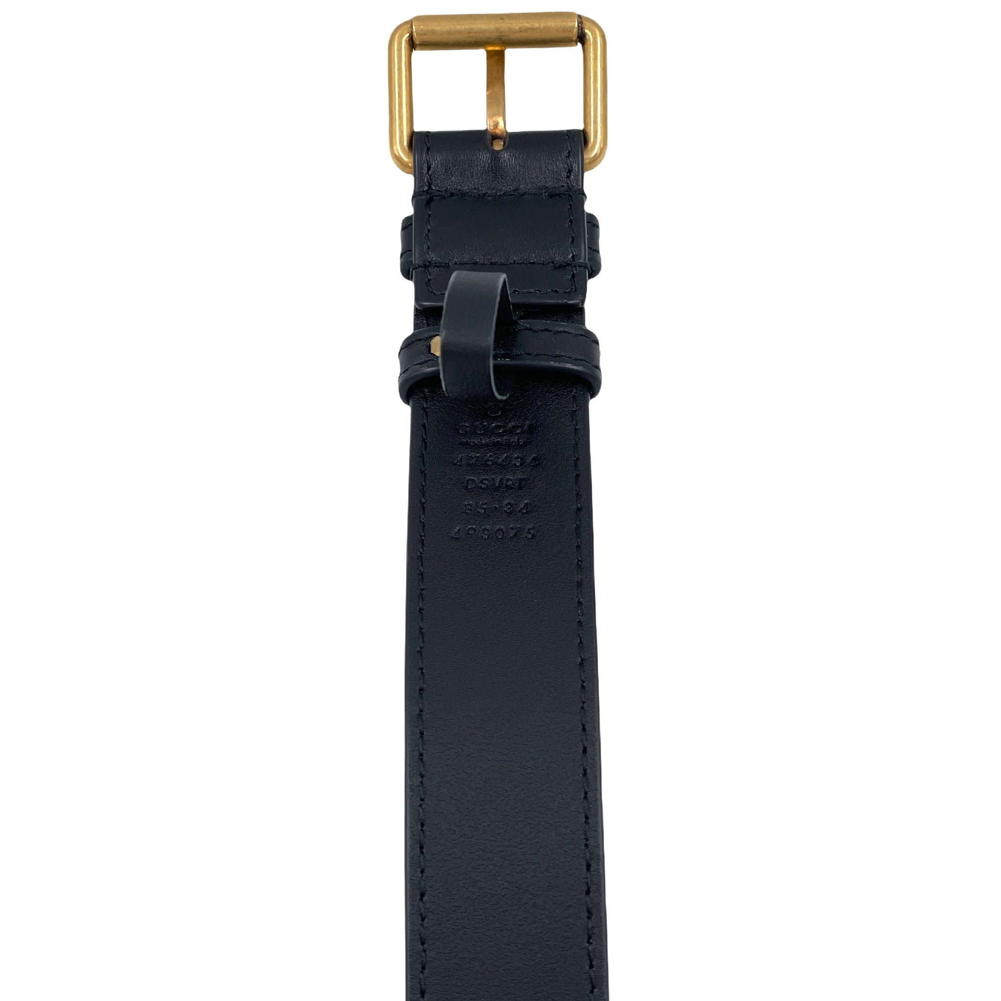 Gucci Womens Black Marmont Quilted Leather Belt Bag