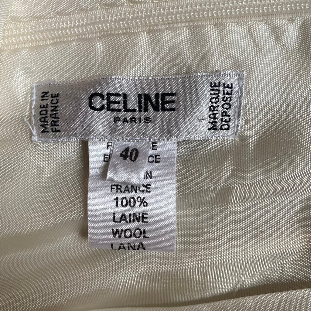 Celine Pencil skirt ecru - XS - 2000s